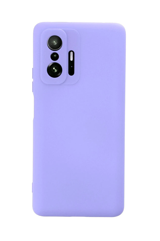 Xiaomi Mi 11T Pro Nano içi Kadife Silikon Kılıf - Lila
