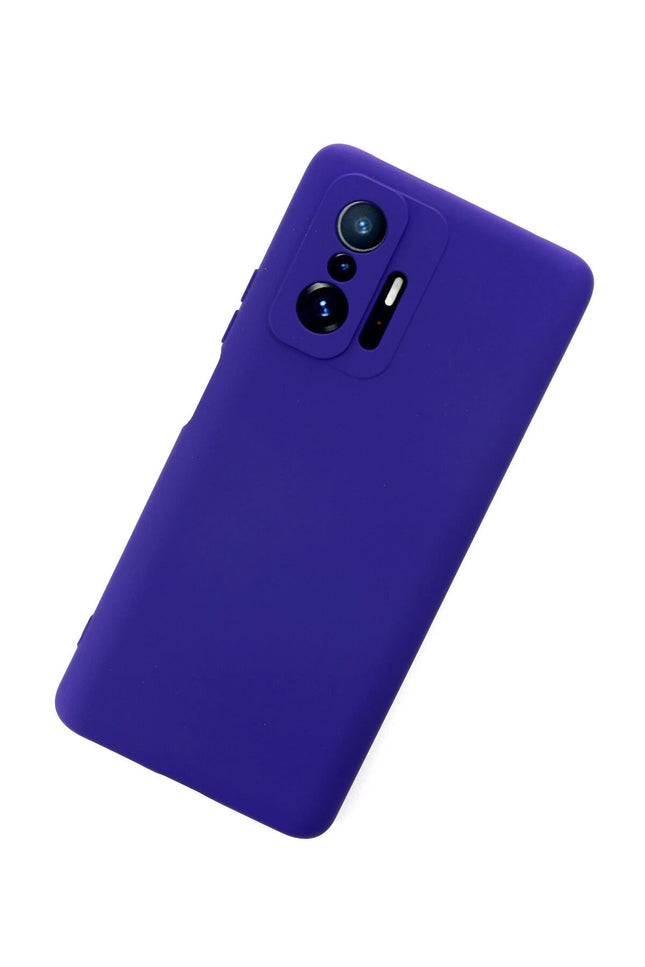 Xiaomi Mi 11T Pro Nano içi Kadife Silikon Kılıf - Mor 3