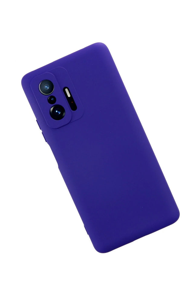 Xiaomi Mi 11T Pro Nano içi Kadife Silikon Kılıf - Mor 2