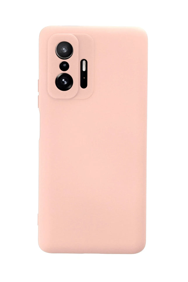 Xiaomi Mi 11T Pro Nano içi Kadife Silikon Kılıf - Pudra