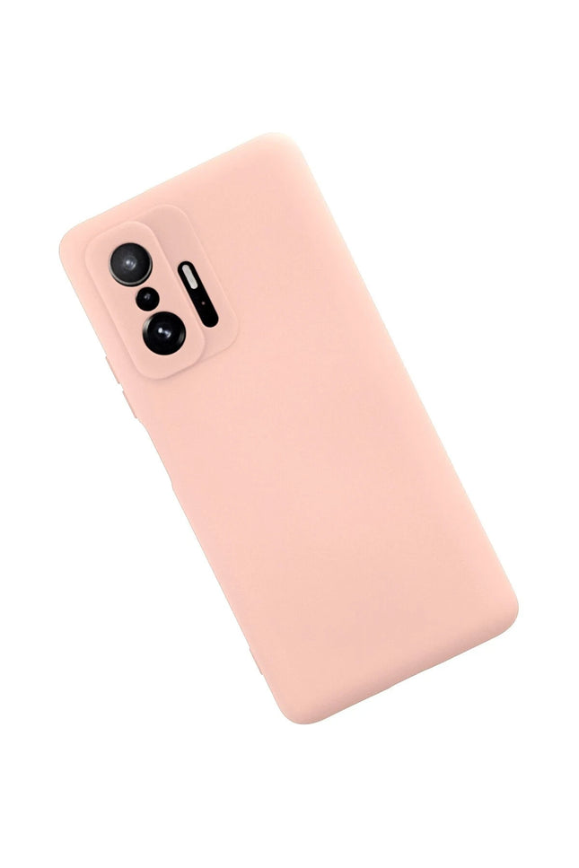 Xiaomi Mi 11T Pro Nano içi Kadife Silikon Kılıf - Pudra 2
