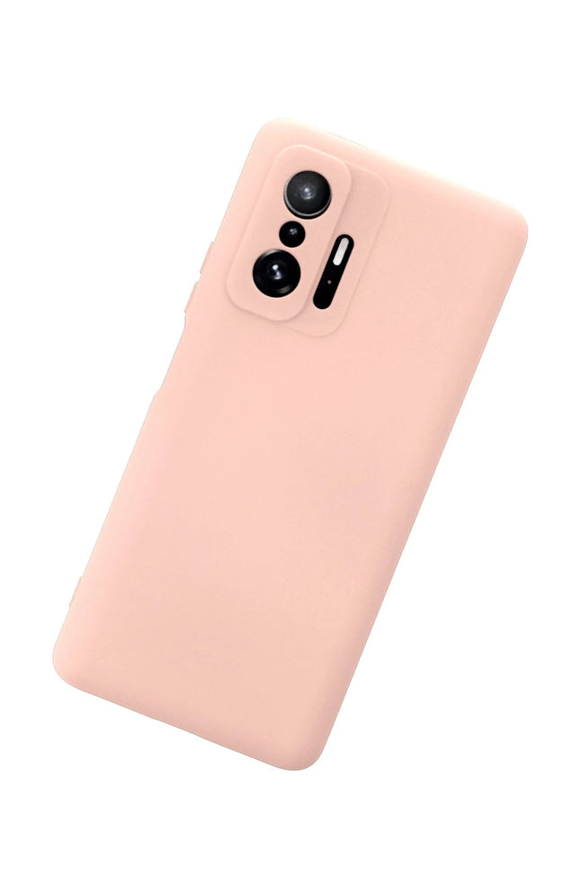 Xiaomi Mi 11T Pro Nano içi Kadife Silikon Kılıf - Pudra 3
