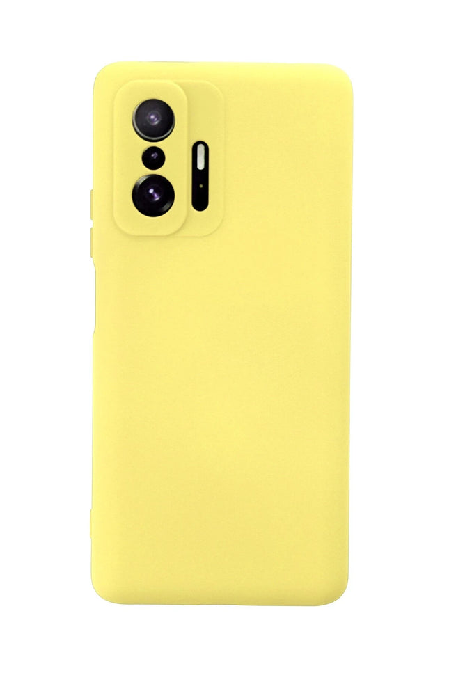 Xiaomi Mi 11T Pro Nano içi Kadife Silikon Kılıf - Sarı