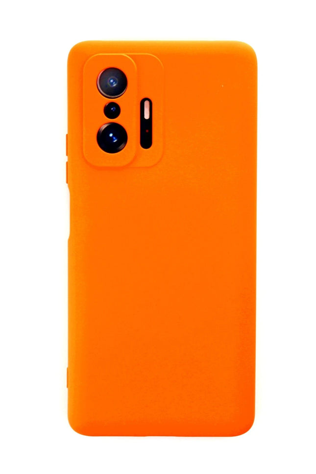 Xiaomi Mi 11T Pro Nano içi Kadife Silikon Kılıf - Turuncu