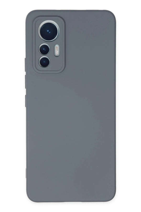 Xiaomi Mi 12 Lite Nano içi Kadife Silikon Kılıf - Gri
