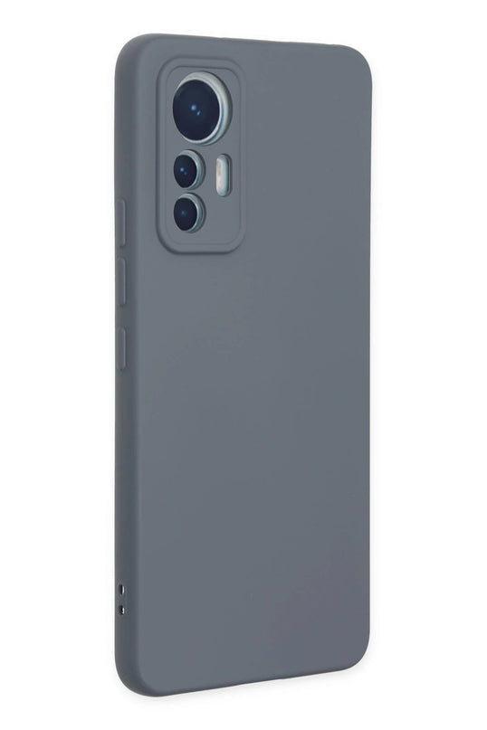 Xiaomi Mi 12 Lite Nano içi Kadife Silikon Kılıf - Gri 2