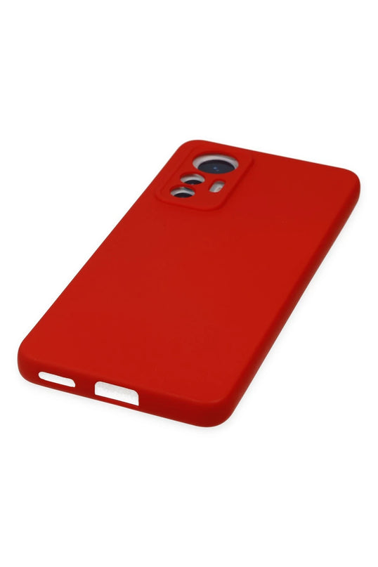 Xiaomi Mi 12 Lite Nano içi Kadife Silikon Kılıf - Kırmızı 5
