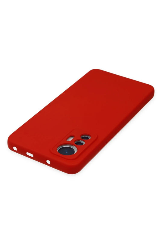 Xiaomi Mi 12 Lite Nano içi Kadife Silikon Kılıf - Kırmızı 4