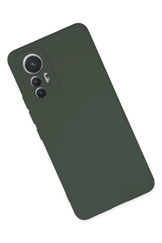 Xiaomi Mi 12 Lite Nano içi Kadife Silikon Kılıf - Koyu Yeşil 3