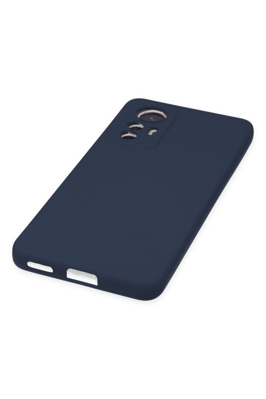 Xiaomi Mi 12 Lite Nano içi Kadife Silikon Kılıf - Lacivert 5