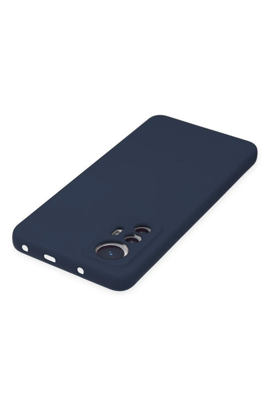 Xiaomi Mi 12 Lite Nano içi Kadife Silikon Kılıf - Lacivert 4