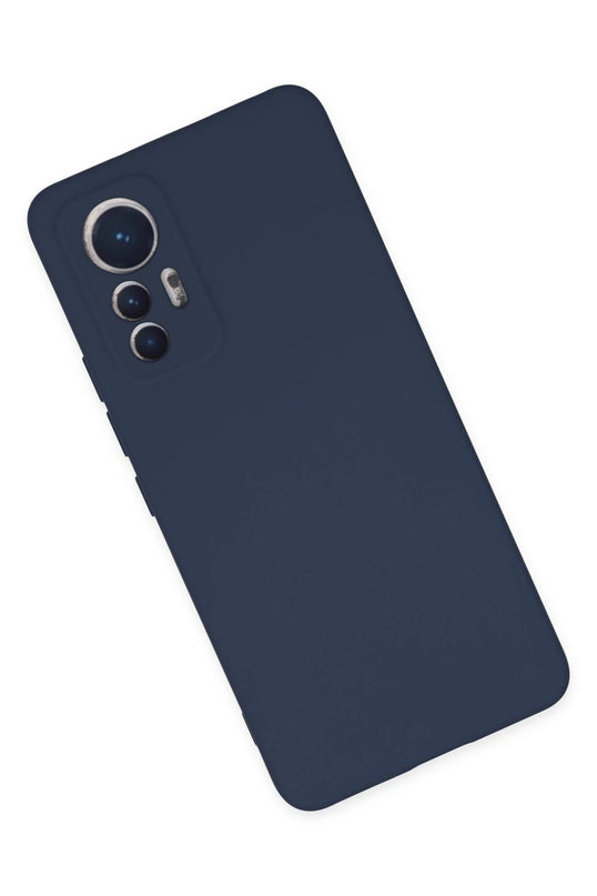 Xiaomi Mi 12 Lite Nano içi Kadife Silikon Kılıf - Lacivert 3