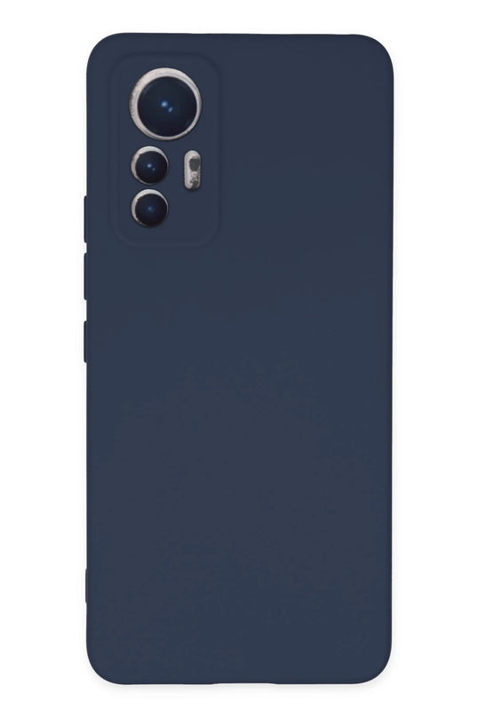 Xiaomi Mi 12 Lite Nano içi Kadife Silikon Kılıf - Lacivert
