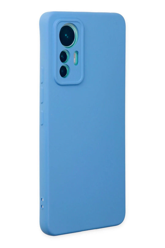 Xiaomi Mi 12 Lite Nano içi Kadife Silikon Kılıf - Mavi 2