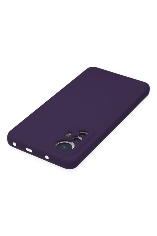 Xiaomi Mi 12 Lite Nano içi Kadife Silikon Kılıf - Mor 4
