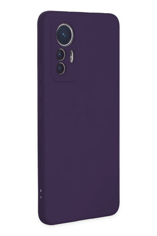 Xiaomi Mi 12 Lite Nano içi Kadife Silikon Kılıf - Mor 2