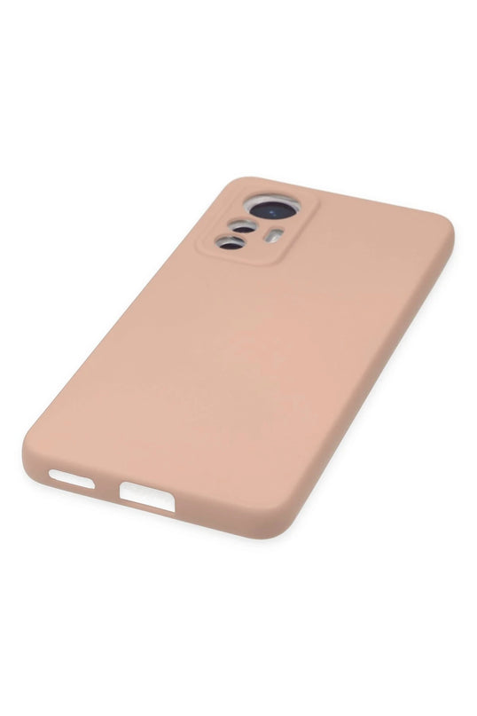 Xiaomi Mi 12 Lite Nano içi Kadife Silikon Kılıf - Pudra 5