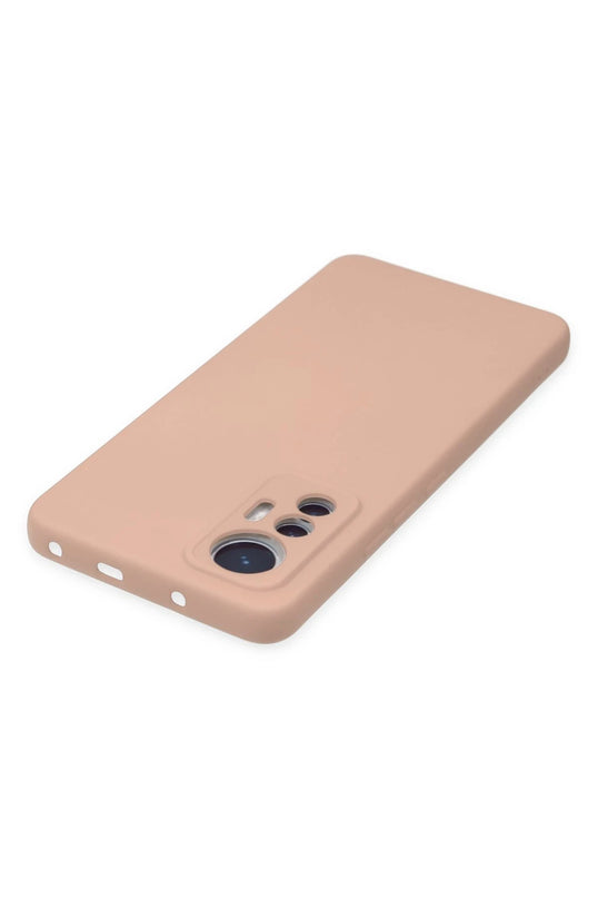 Xiaomi Mi 12 Lite Nano içi Kadife Silikon Kılıf - Pudra 4