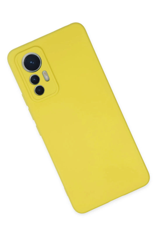 Xiaomi Mi 12 Lite Nano içi Kadife Silikon Kılıf - Sarı 3