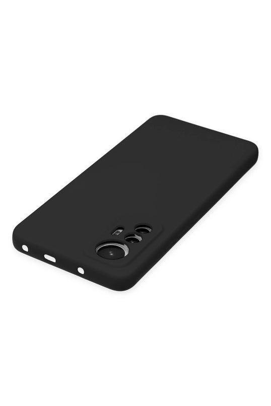 Xiaomi Mi 12 Lite Nano içi Kadife Silikon Kılıf - Siyah 4
