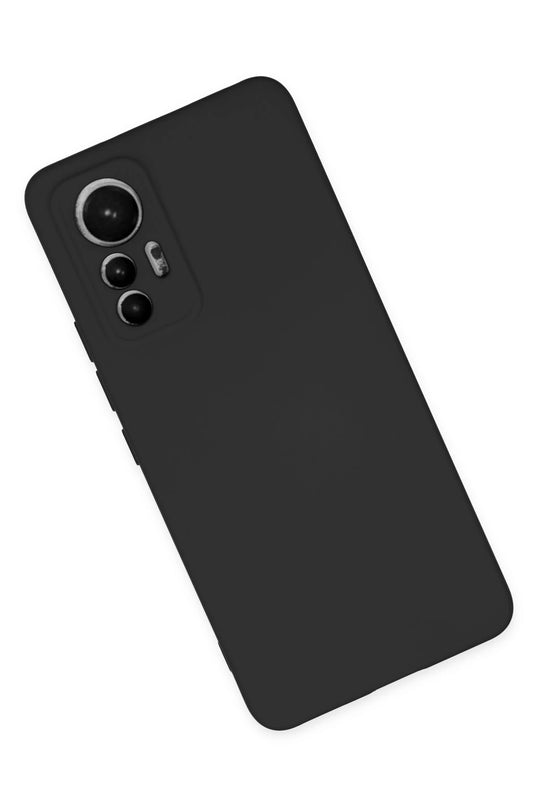 Xiaomi Mi 12 Lite Nano içi Kadife Silikon Kılıf - Siyah 3