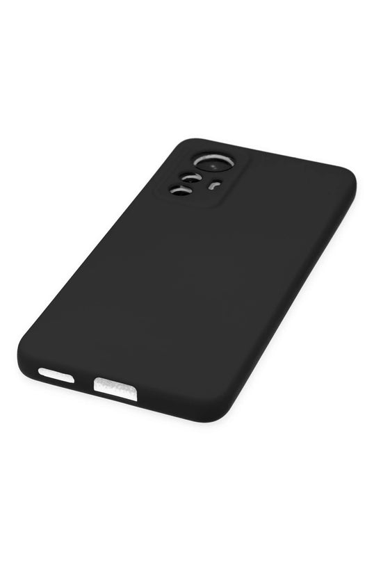 Xiaomi Mi 12 Lite Nano içi Kadife Silikon Kılıf - Siyah 5