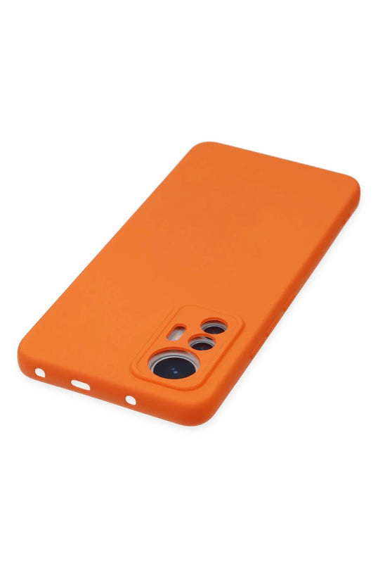 Xiaomi Mi 12 Lite Nano içi Kadife Silikon Kılıf - Turuncu 5