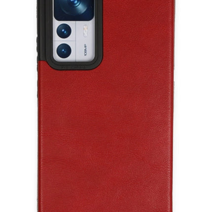 Xiaomi Mi 12T Loop Deri Silikon Kılıf - Kırmızı