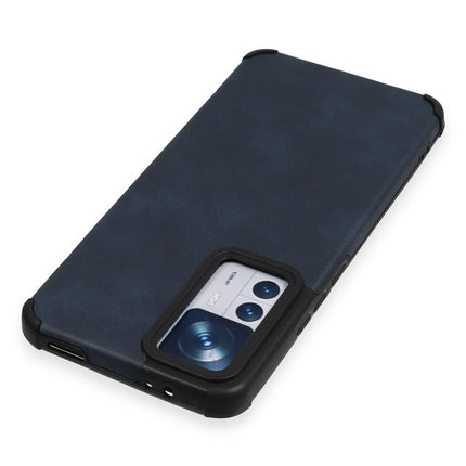 Xiaomi Mi 12T Loop Deri Silikon Kılıf - Lacivert 3