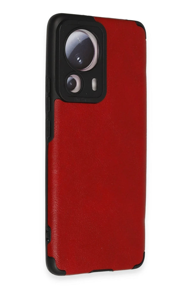 Xiaomi Mi 13 Lite Loop Deri Silikon Kılıf - Kırmızı 2