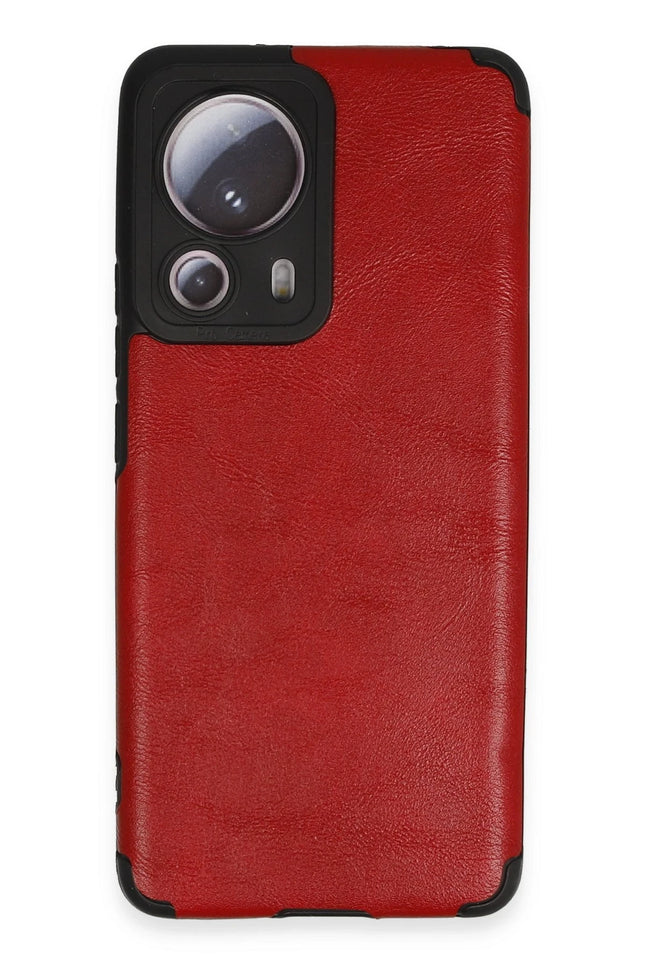 Xiaomi Mi 13 Lite Loop Deri Silikon Kılıf - Kırmızı