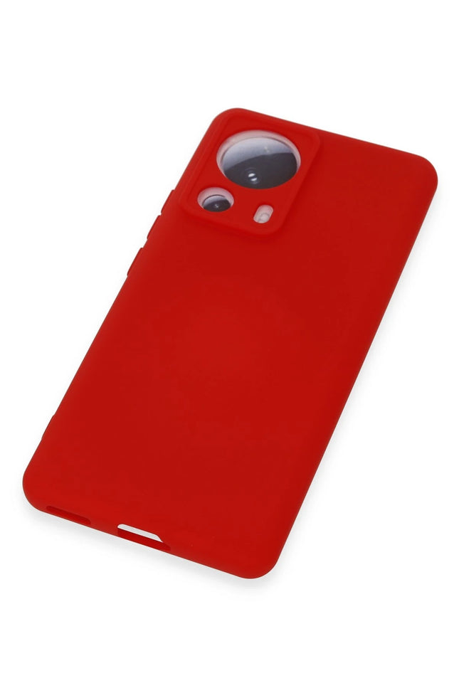 Xiaomi Mi 13 Lite Nano içi Kadife Silikon Kılıf - Kırmızı 4
