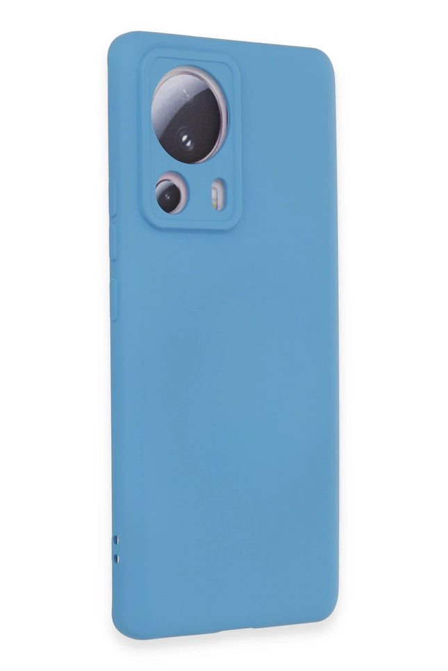 Xiaomi Mi 13 Lite Nano içi Kadife Silikon Kılıf - Mavi 2
