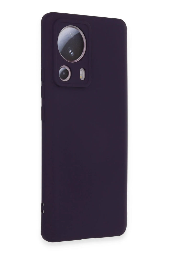 Xiaomi Mi 13 Lite Nano içi Kadife Silikon Kılıf - Mor 2