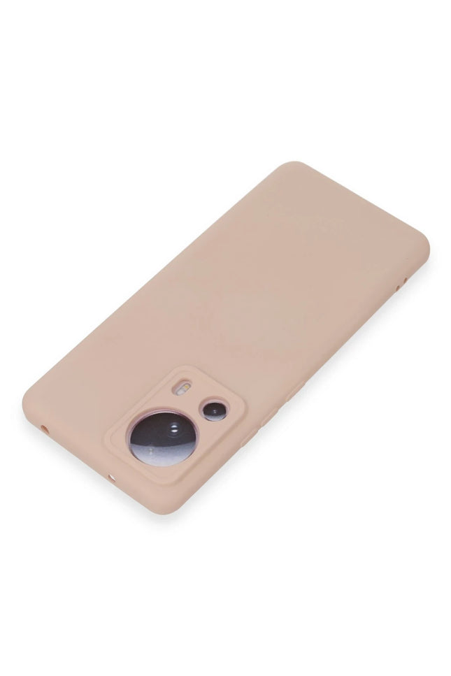 Xiaomi Mi 13 Lite Nano içi Kadife Silikon Kılıf - Pudra 3