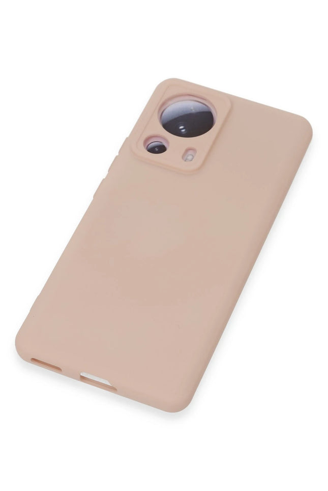 Xiaomi Mi 13 Lite Nano içi Kadife Silikon Kılıf - Pudra 4