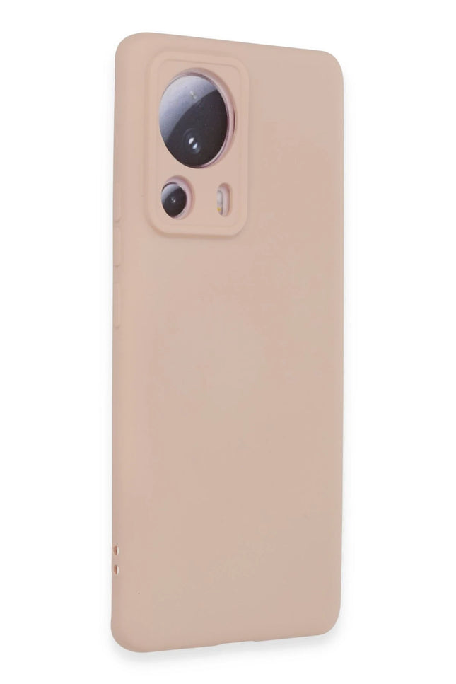 Xiaomi Mi 13 Lite Nano içi Kadife Silikon Kılıf - Pudra 2