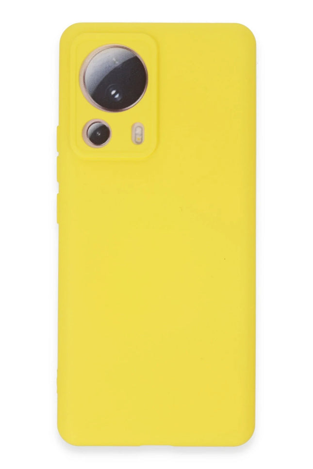 Xiaomi Mi 13 Lite Nano içi Kadife Silikon Kılıf - Sarı