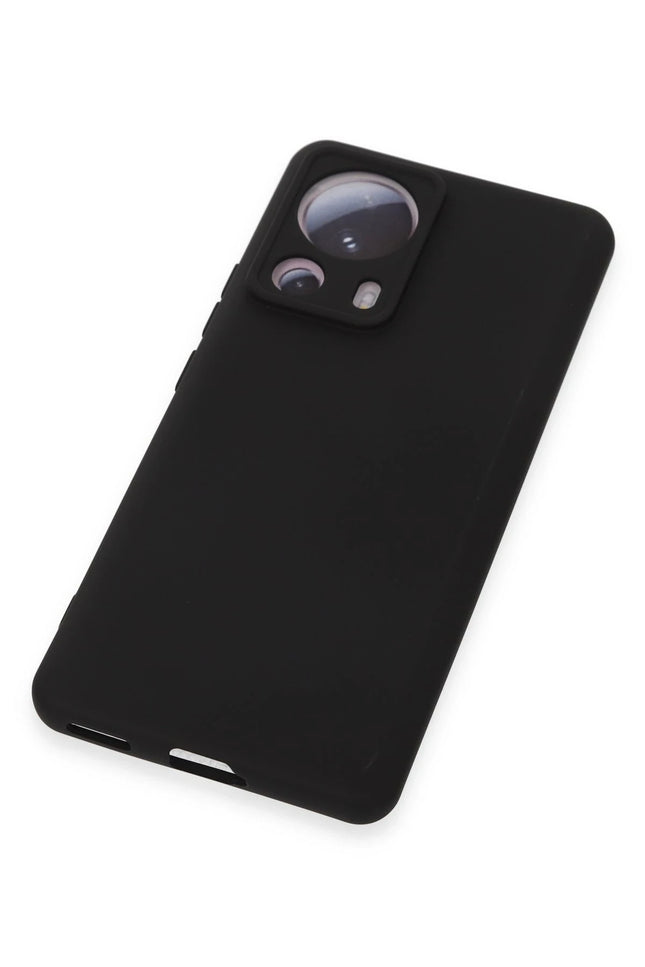 Xiaomi Mi 13 Lite Nano içi Kadife Silikon Kılıf - Siyah 4