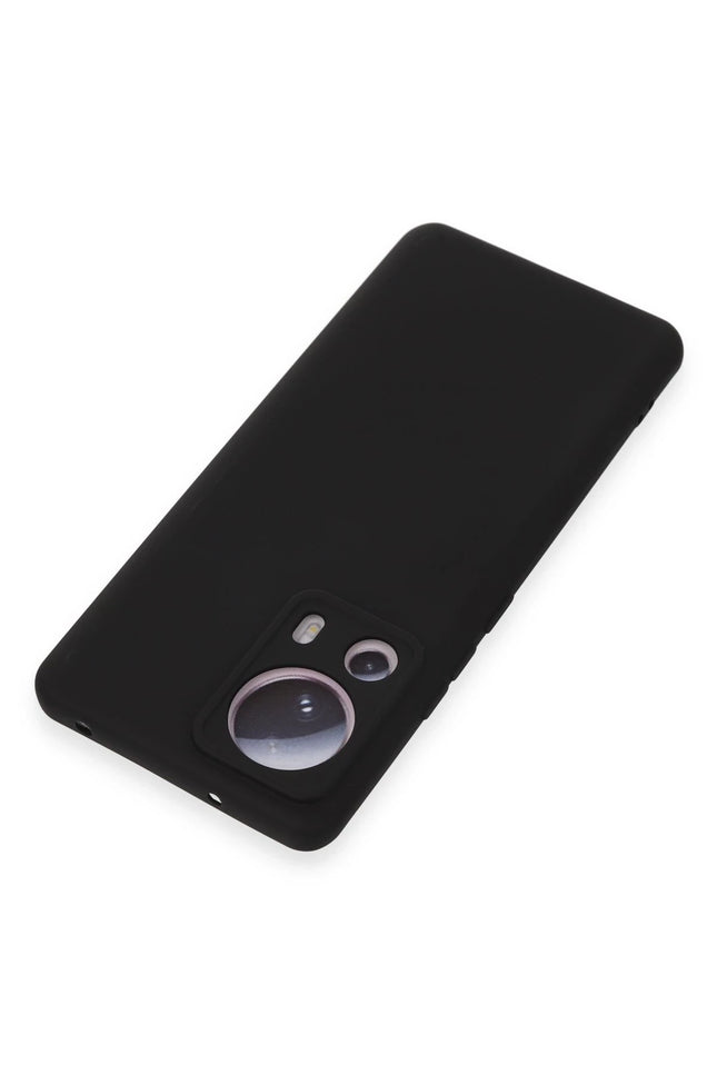Xiaomi Mi 13 Lite Nano içi Kadife Silikon Kılıf - Siyah 3