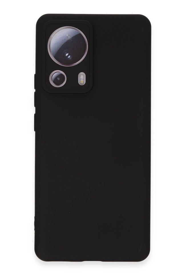 Xiaomi Mi 13 Lite Nano içi Kadife Silikon Kılıf - Siyah