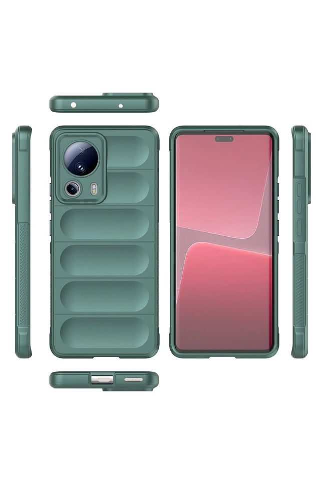 Xiaomi Mi 13 Lite Optimum Silikon Kılıf - Koyu Yeşil 2