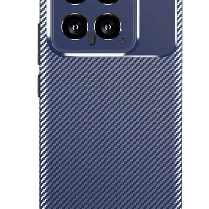 Xiaomi Mi 14T Auto Focus Karbon Kapak Kılıf - Lacivert