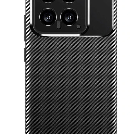 Xiaomi Mi 14T Auto Focus Karbon Kapak Kılıf - Siyah