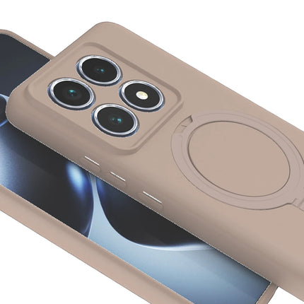 Xiaomi Mi 14T Pro Regal Magsafe Standlı Kapak Kılıf - Çöl Titanyum 4