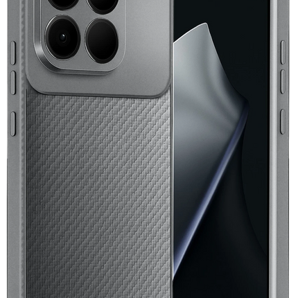 Xiaomi Mi 15T Auto Focus Karbon Kapak Kılıf - Gri