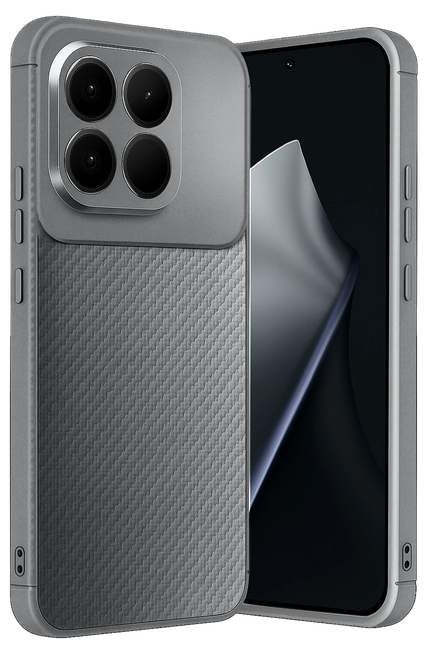Xiaomi Mi 15T Auto Focus Karbon Kapak Kılıf - Gri