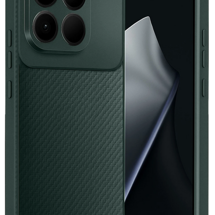 Xiaomi Mi 15T Auto Focus Karbon Kapak Kılıf - Koyu Yeşil