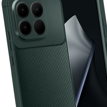 Xiaomi Mi 15T Auto Focus Karbon Kapak Kılıf - Koyu Yeşil 3