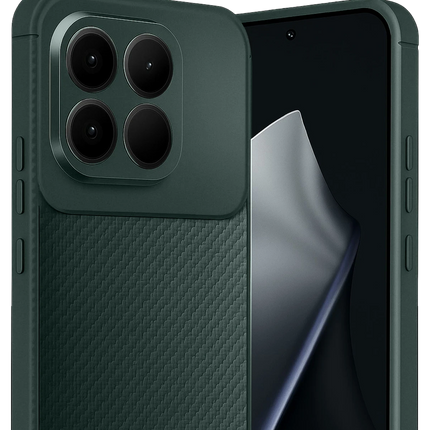 Xiaomi Mi 15T Auto Focus Karbon Kapak Kılıf - Koyu Yeşil 2